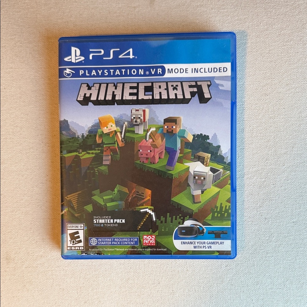 Sony PS4 Minecraft with VR Mode - Blue Case